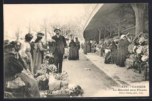 AK Cannes, Le Marché aux Fleurs