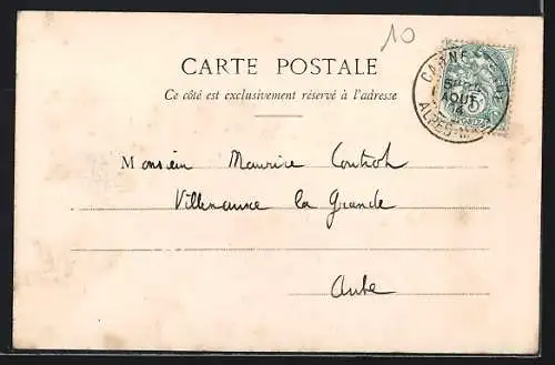 AK Cannes, Boulevard Carnot avec calèche et passants