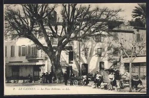 AK Le Cannet, La Place Bellevue