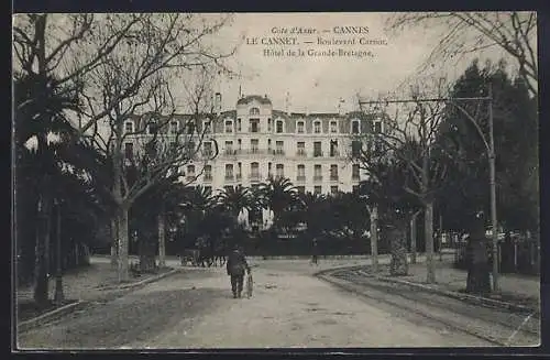 AK Le Cannet, Boulevard Carnot, Hôtel de la Grande-Bretagne