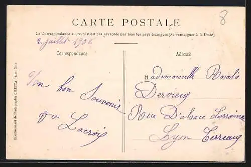 AK Le Cannet, Église et boulevard