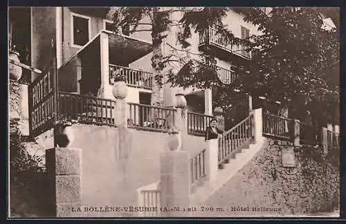 AK La Bollène-Vésubie, Hôtel Bellevue à 700 m d`altitude