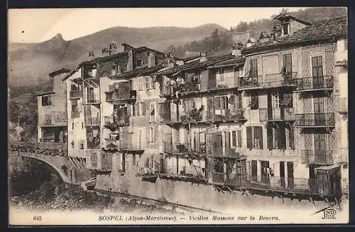 AK Sospel, Vieilles Maisons sur la Bévéra
