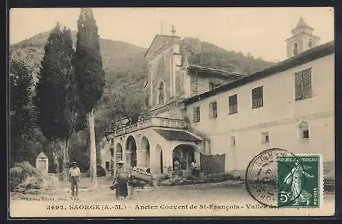 AK Saorge, Ancien Couvent de St-Francois dans la vallée