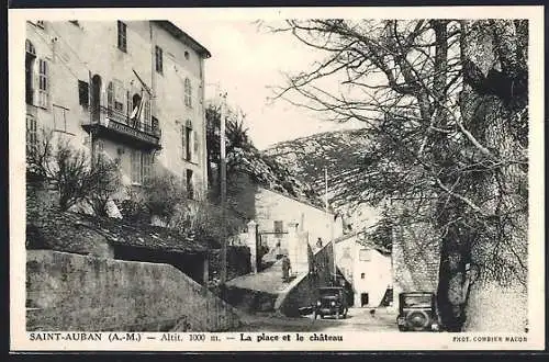 AK Saint-Auban, La place et le château