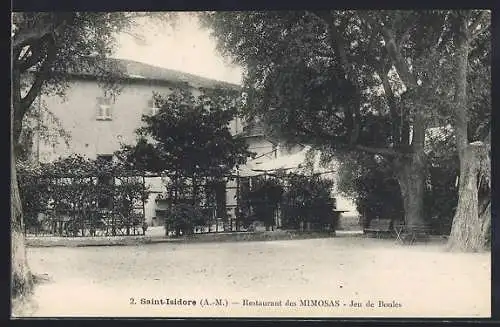 AK Saint-Isidore, Restaurant des Mimosas, Jeu de Boules