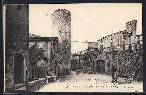 AK Saint-Jeannet, La Tour et vue du village côtier