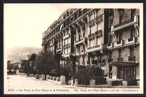 AK Nice, Le Palais du Parc Fleuri et le Patrimoine