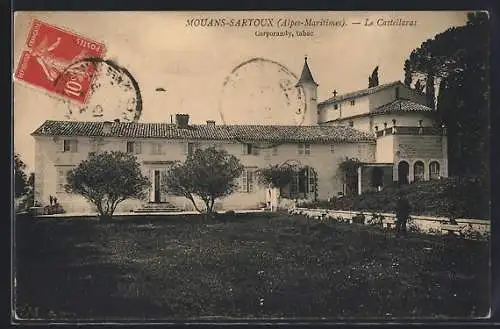AK Mouans-Sartoux, Le Castellaras avec jardin et architecture élégante