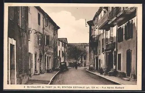 AK Saint-Vallier-de-Thiey, Rue Adrien Guébard, station estivale à 724 m d`altitude
