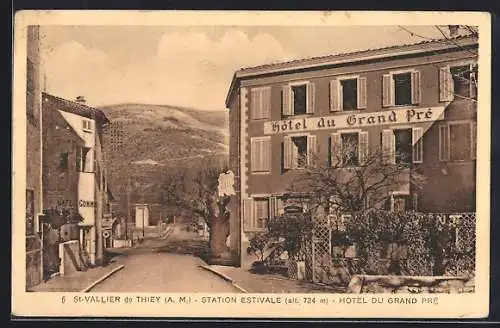 AK Saint-Vallier-de-Thiey, Station estivale et Hôtel du Grand Pré à 724 m d`altitude