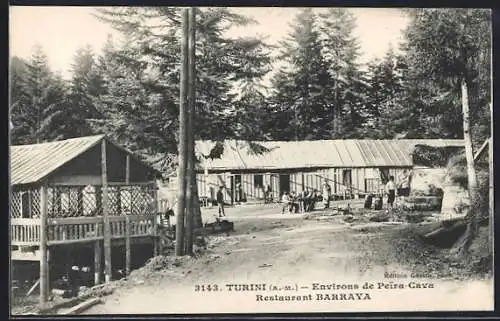 AK Turini, Restaurant Barraya entouré de forêts alpines