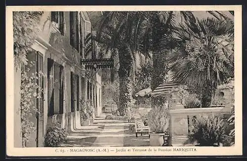 AK Magagnosc, Jardin et Terrasse de la Pension Mariquita