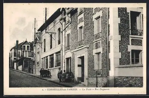 AK Cormeilles-en-Parisis, La Poste, Rue Daguerre