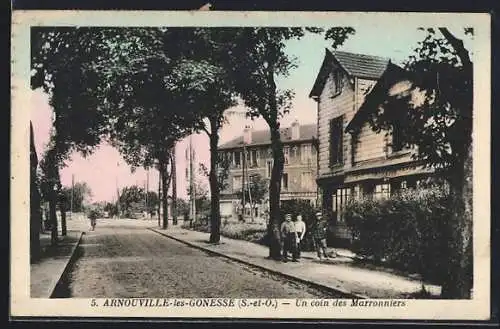 AK Arnouville-lès-Gonesse, Un coin des Marronniers