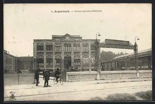 AK Argenteuil, Usines Lorraine-Diétrich et entrée principale