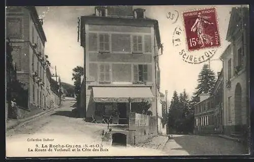 AK La Roche-Guyon, La Route de Vétheuil et la Côte des Bois