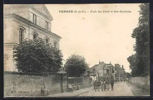 AK Persan, École des Filles et Rue Gambetta