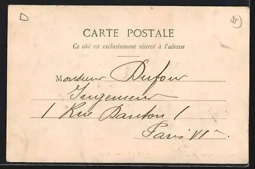 AK Pontoise, Rue de Gisors avec architecture urbaine et scène de rue animée