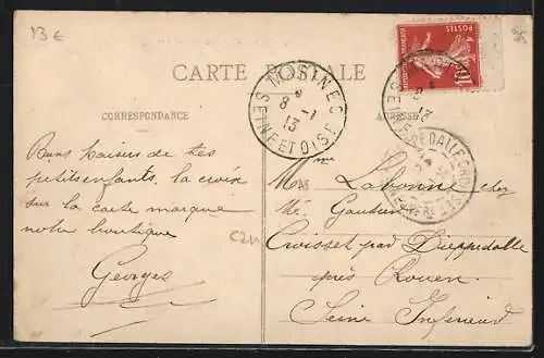 AK Marines, Rue des Sablons avec boutiques et passants
