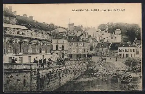 AK Beaumont-sur-Oise, Le Quai du Pothuis