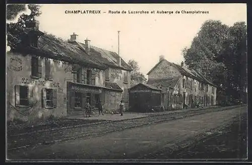 AK Champlatreux, Route de Luzarches et Auberge de Champlatreux