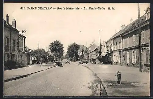 AK Saint-Gratien, Route Nationale, La Vache-Noire