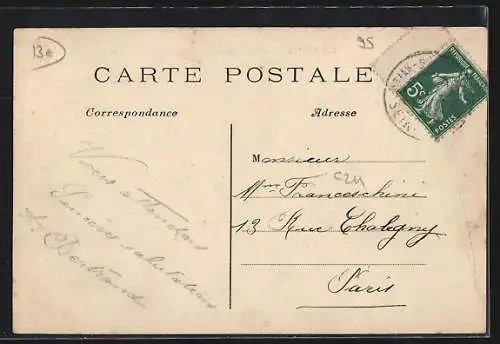 AK Montrouge, Route de Courdimanche avec maisons et cheval sur le chemin