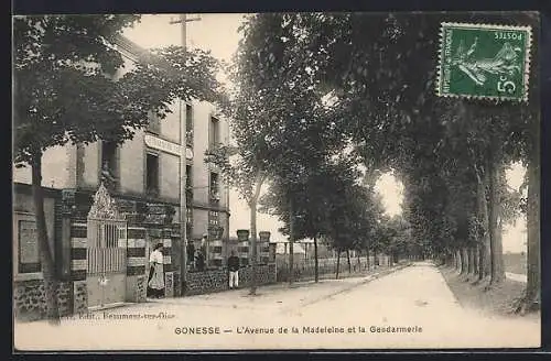 AK Gonesse, L`Avenue de la Madeleine et la Gendarmerie