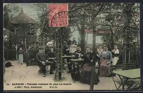 AK Sannois, Terrasse rustique du père La Galette à 163 m d`altitude