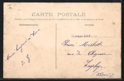 AK Persan, Usine de L`Auto avec cheminée et échafaudages en construction