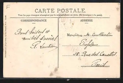 AK Franconville, Haut de la Rue de Paris