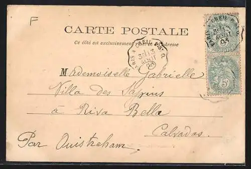 AK Franconville, Rue de Paris animée avec passants et arbres alignés