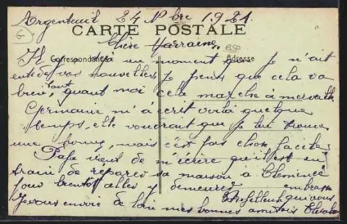 AK Argenteuil, Grande-Rue Croisa-Blanche avec passants et boutiques