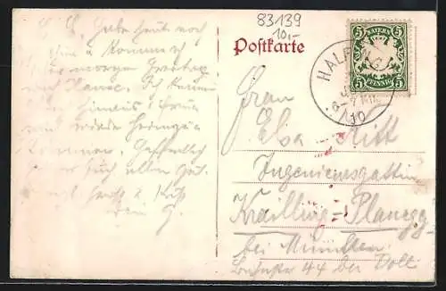 AK Söchtenau b. Rosenheim, Blick auf den Ort