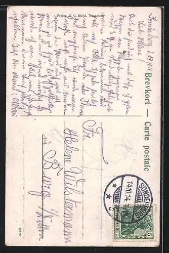 AK Düppel, Dybbol Molle efter Stormen, Windmühle nach dem Sturm