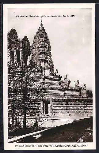 AK Paris, Exposition coloniale internationale 1931, Indo-Chine, Temple d`Angkor