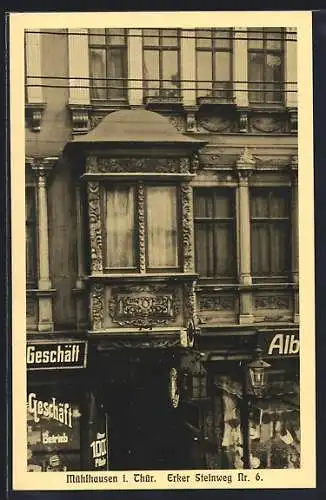 AK Mühlhausen i. Th., Erker, Steinweg Nr. 6