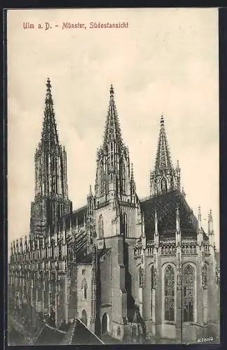 AK Ulm a. D., Münster, Südostansicht
