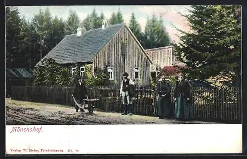 AK Mönchshof, Arbeiter auf dem Feld