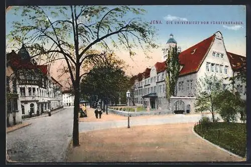 AK Jena, die Universität vom Fürstengraben