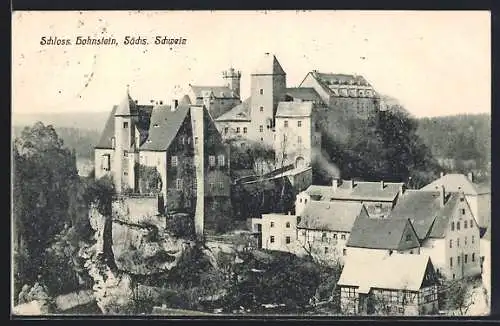 AK Hohnstein / Sächs. Schweiz, Blick auf das Schloss