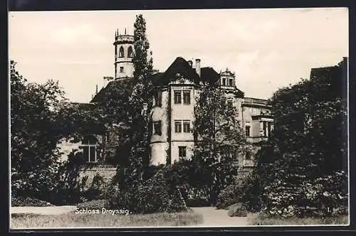 AK Droyssig, Blick auf Schloss Droyssig