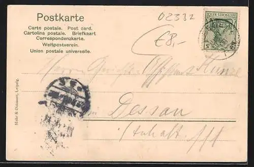 Lithographie Rügen, Landkarte der Insel