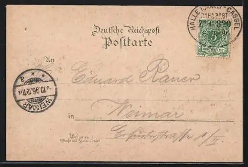 Lithographie Kyffhäuser, Kyffhäuser, Reiterstandbild, Sage Friedrich Barbarossas, Rothenburg, Kaiser-Wilhelm-Denkmal