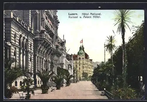 AK Luzern, Hotel National, Kursaal und Palace Hotel