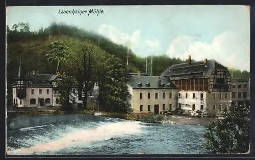 AK Mittweida, Partie an der Lauenhainer Mühle