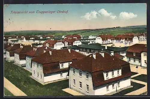 AK Ohrdruf, Totalansicht vom Truppenlager