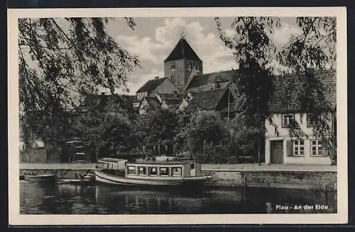 AK Plau /Meckl., An der Elde