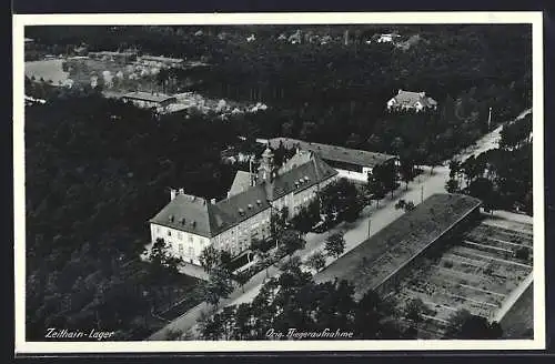 AK Zeithain, Fliegeraufnahme vom Lager